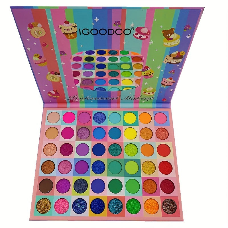 48 Colors Eyeshadow Palette Matte Shimmer Glitter Women's Daily Makeup Palette