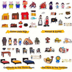 Kids' Felt Story Board Set Interactive Animal Playset Halloween Christmas