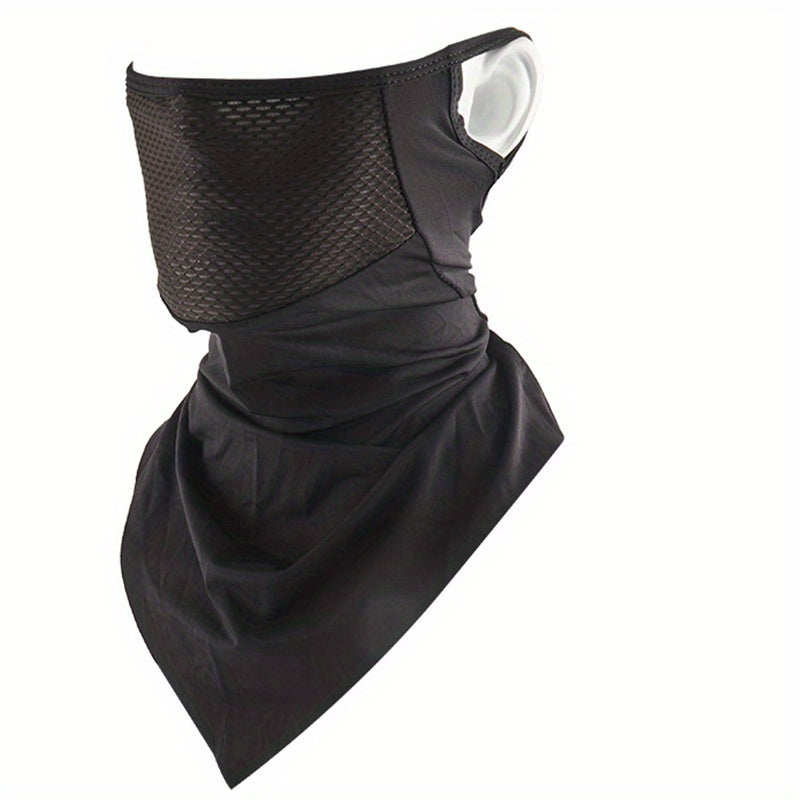 Ice Silk Sunscreen Riding Ear Hanging Ear Mask Breathable Mesh
