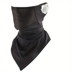 Ice Silk Sunscreen Riding Ear Hanging Ear Mask Breathable Mesh