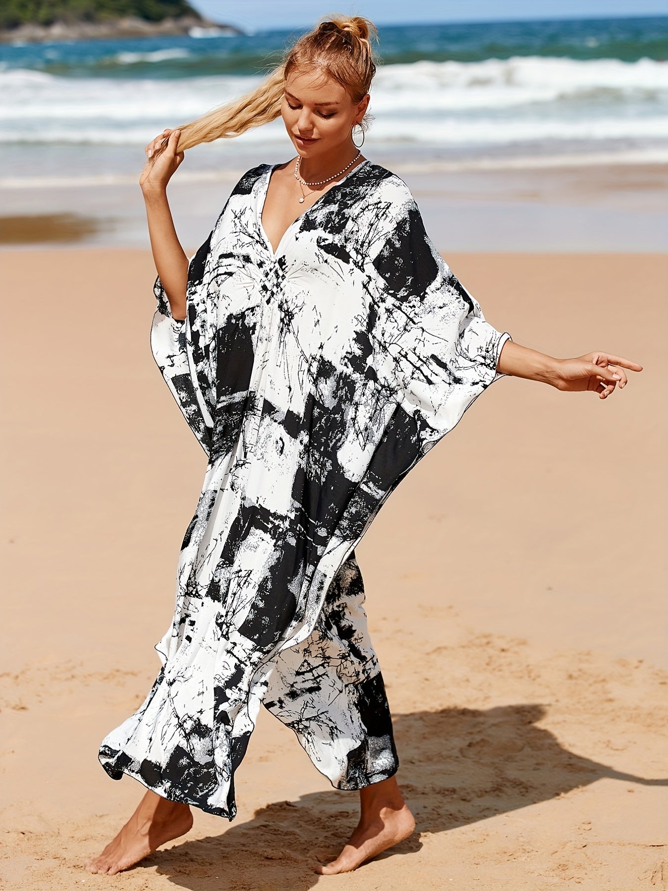  Tie Dye Cover Up Dress