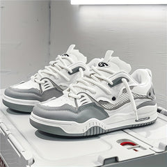 Men's Lace Up Skate Shoes Non Slip Casual Shoes For Youth