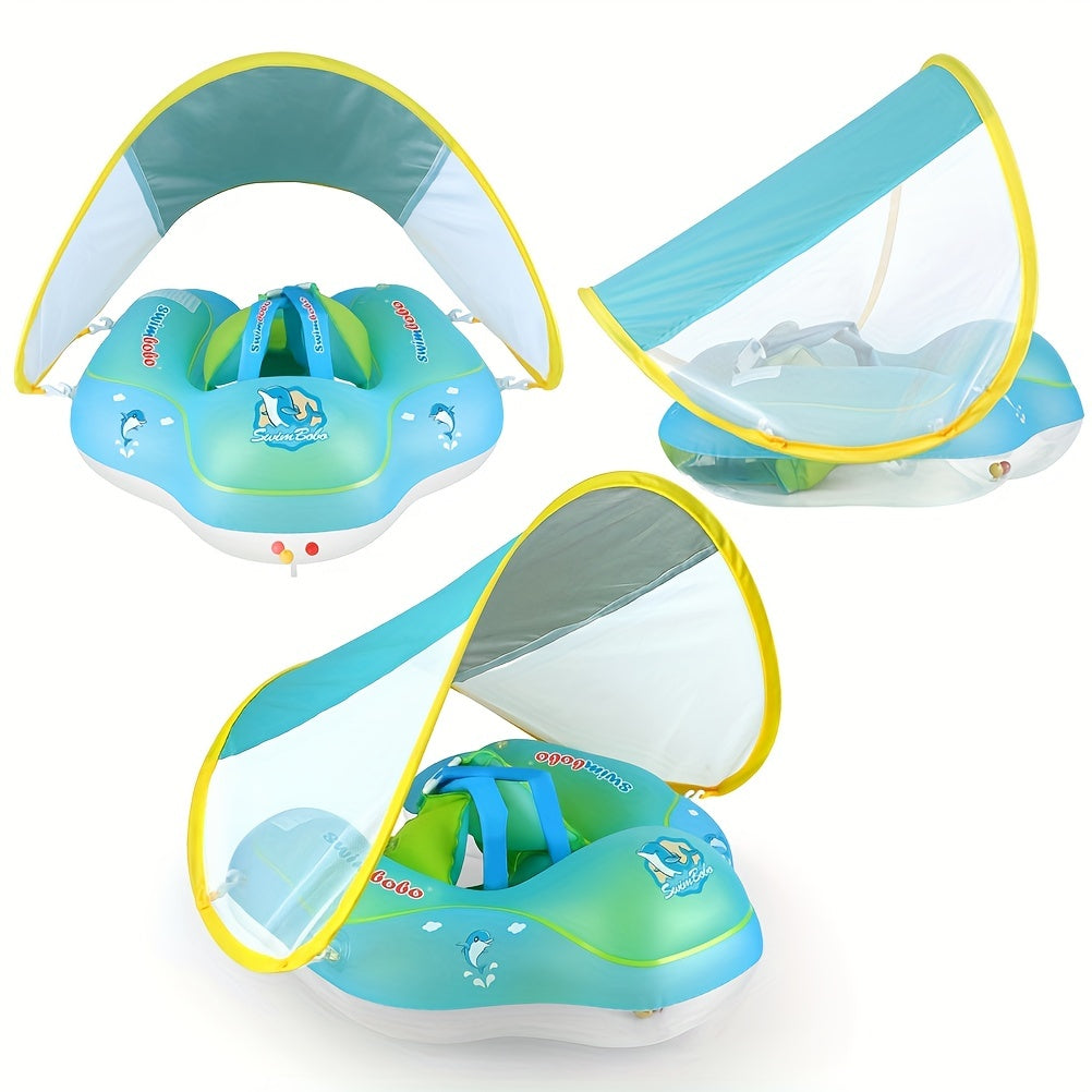 Baby Swimming Float with Sun Protection Canopy