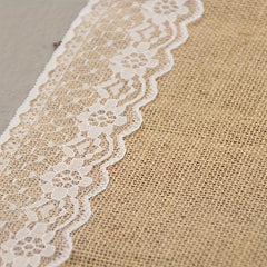 Natural Linen Table Runner Romantic Cloth For Wedding Party Decoration