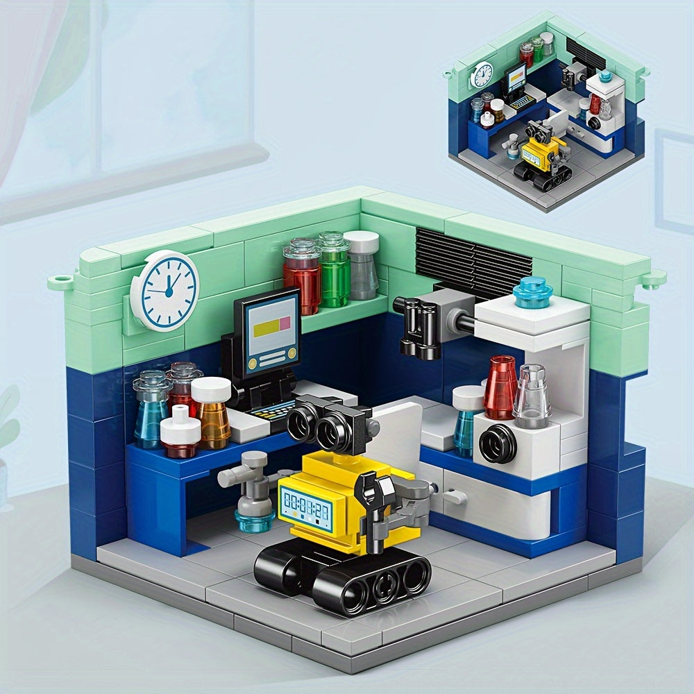 Scientist Room DIY Mini Building Block Toy