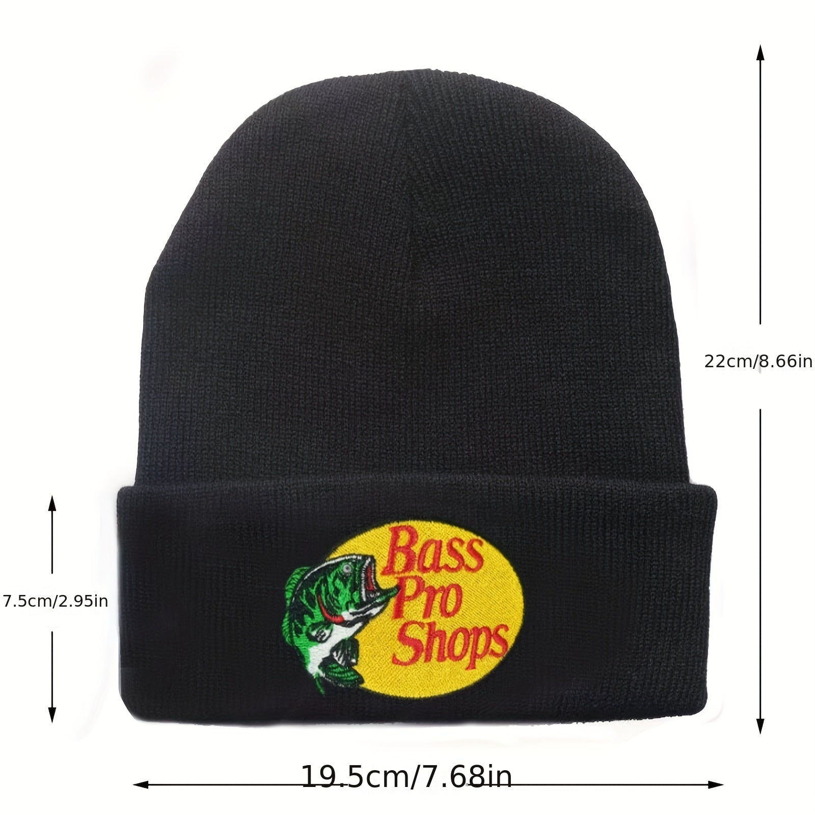 Embroidered Wool Cap Knitted Pullover Warm Hip Hop Cap