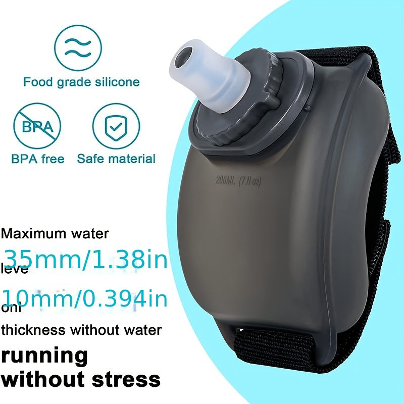 200ml Mini Sports Wrist Water Bottle - Portable Squeezed