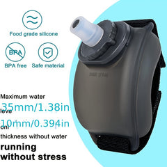 200ml Mini Sports Wrist Water Bottle - Portable Squeezed