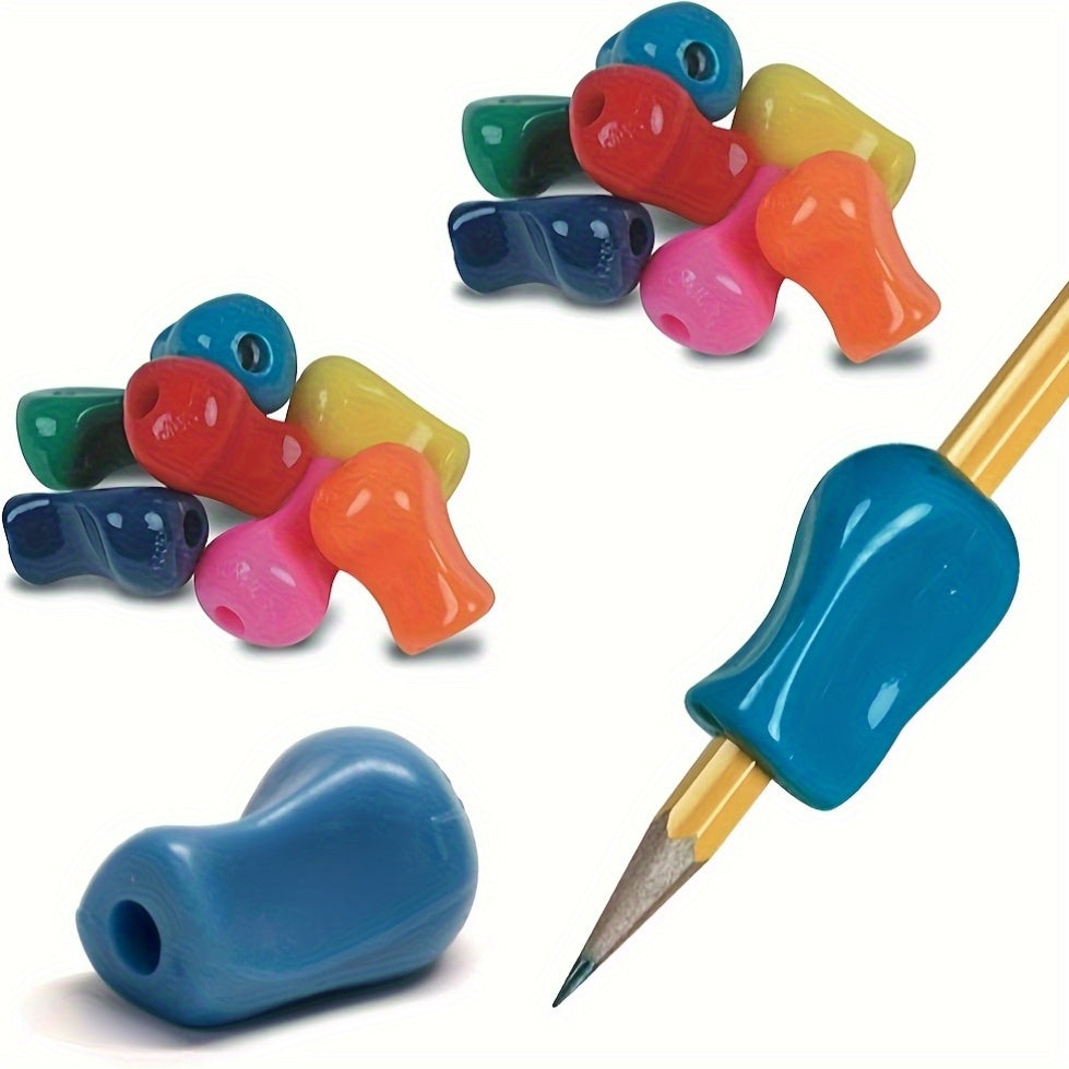 2 Colored Silicone Pen Grips - Writing Aid for Improving Posture