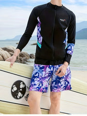 Men's Quick Dry Diving Suit Hooded Jacket & Leaves