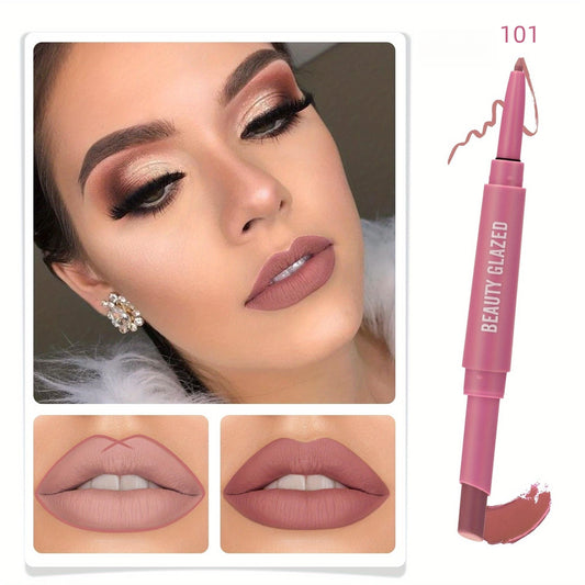 2-in-1 Waterproof Matte Lip Liner & Lipstick Set