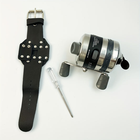 Stainless Steel Fishing Reel With Wrist Strap