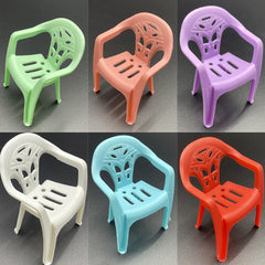 6pcs Mini Backrest Chairs Set for DIY Crafts Tea Party Home Decor