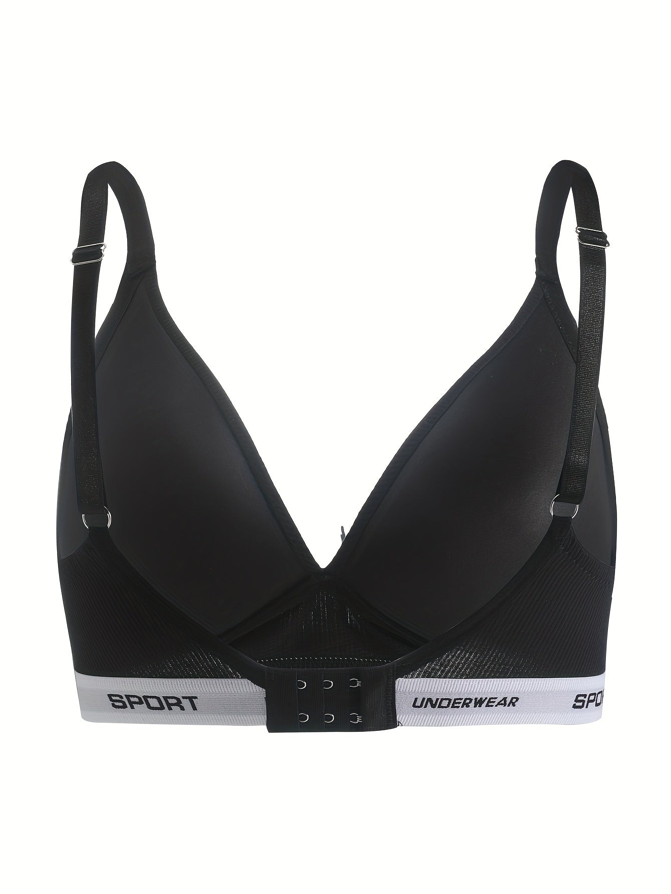 Letter Print Push Up Bra Women's Lingerie & Underwear