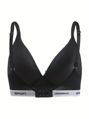 Letter Print Push Up Bra Women's Lingerie & Underwear