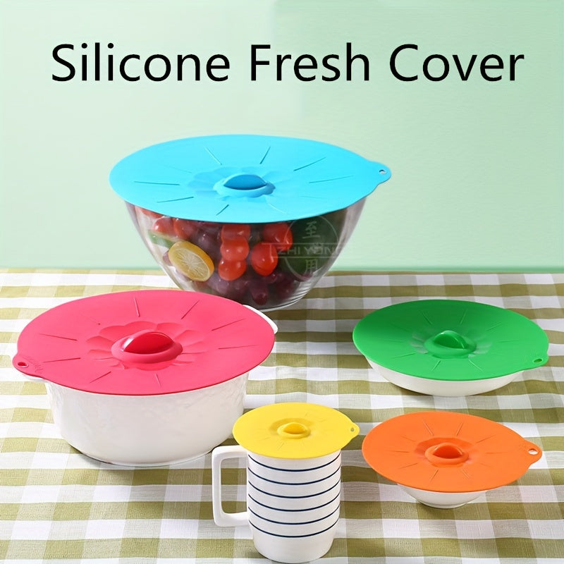 Silicone Microwave Bowl Cover Food Wrap Pot Lid Fresh keeping Stopper