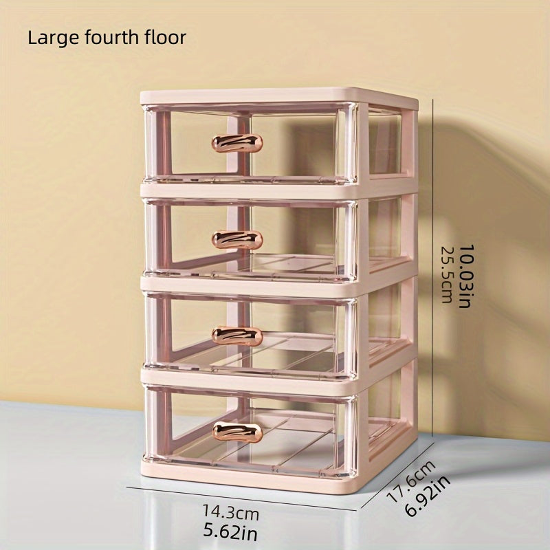 Desktop Storage Box Transparent Small Drawer Storage