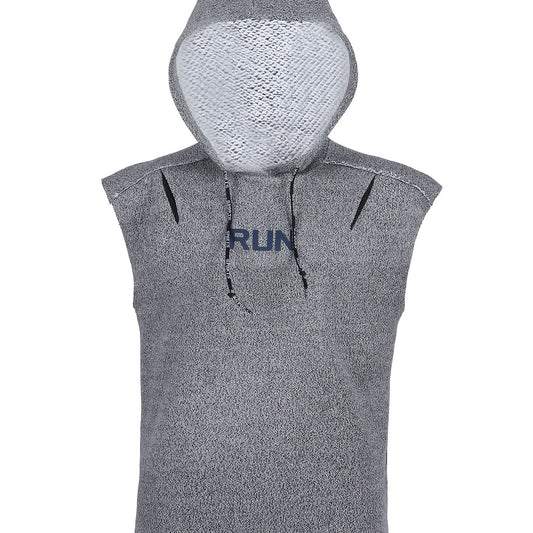 Men's Sleeveless Hooded Training Vest for Workouts and Sports