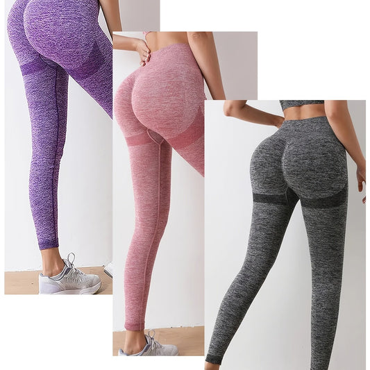 3pc Butt Lifting High Waist Yoga Leggings Tummy Control Skinny Pants