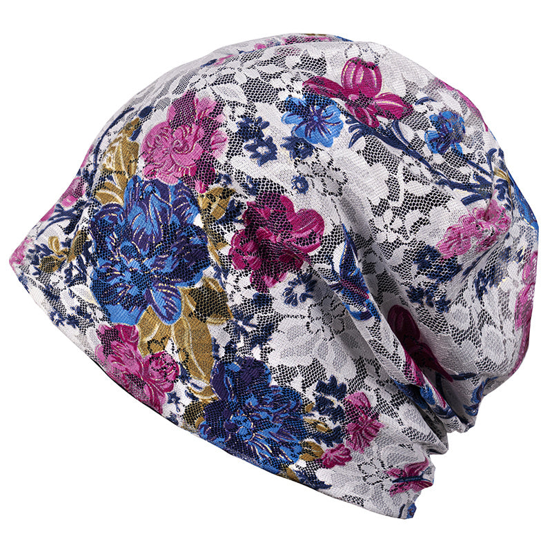 Men's Lace Beanie Hat Baggy Skull Sleep Cap