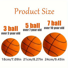 Silent Basketball High Elasticity Easy Grip Silent Ball For Indoor Dribbling