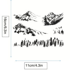 Mountains Stamps Transparent Stamps For Card Making and Scrapbooking