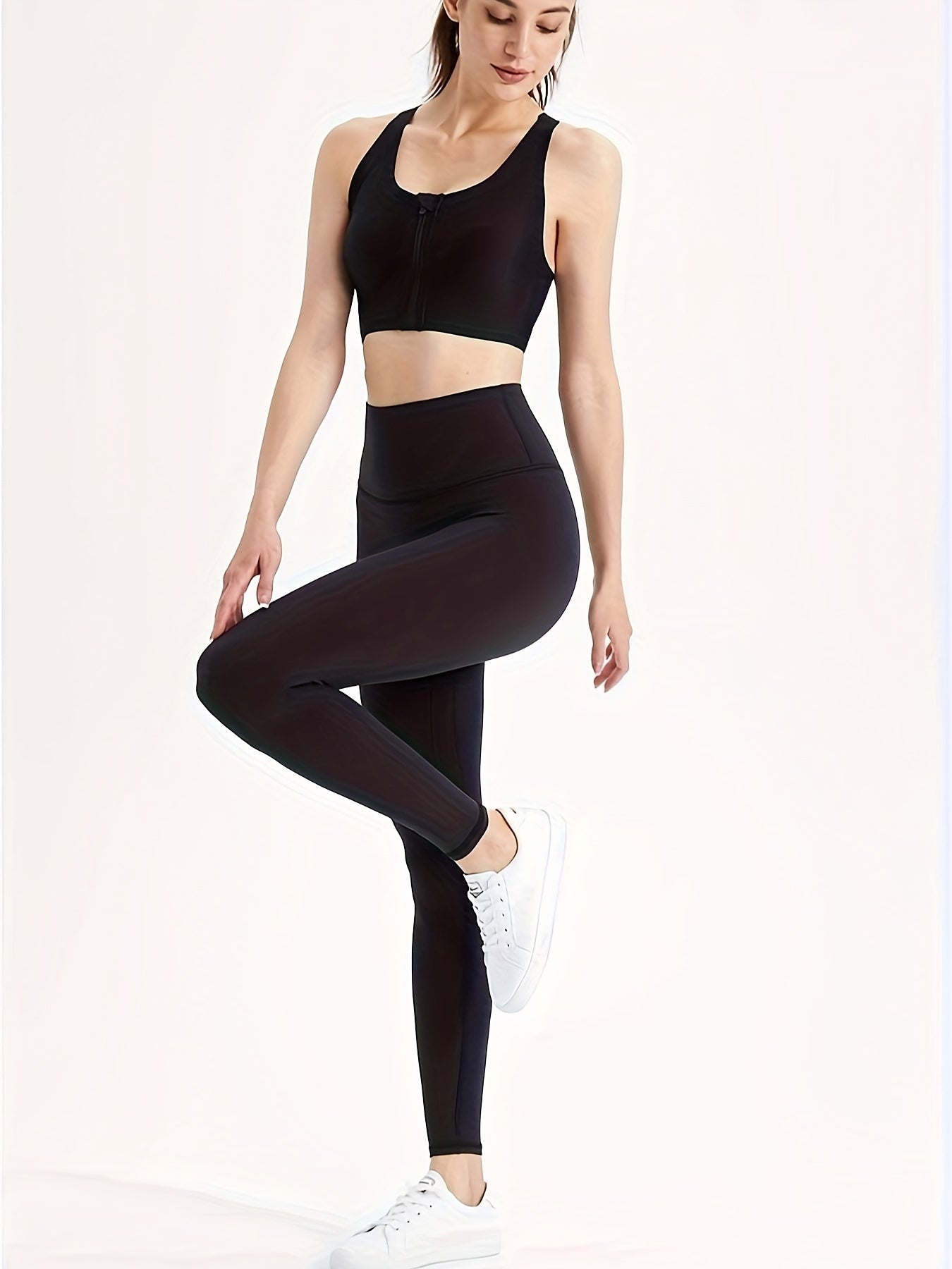 High Waist Tummy Control Leggings Quick Dry Yoga Pants Hip Lifting