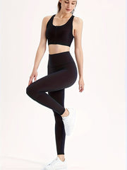 High Waist Tummy Control Leggings Quick Dry Yoga Pants Hip Lifting