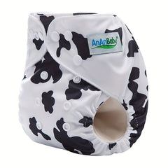 Striped Print Diaper Fox Design for Baby Boys Girls