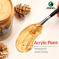 Professional Golden Acrylic Paint Metallic Colors 500ml
