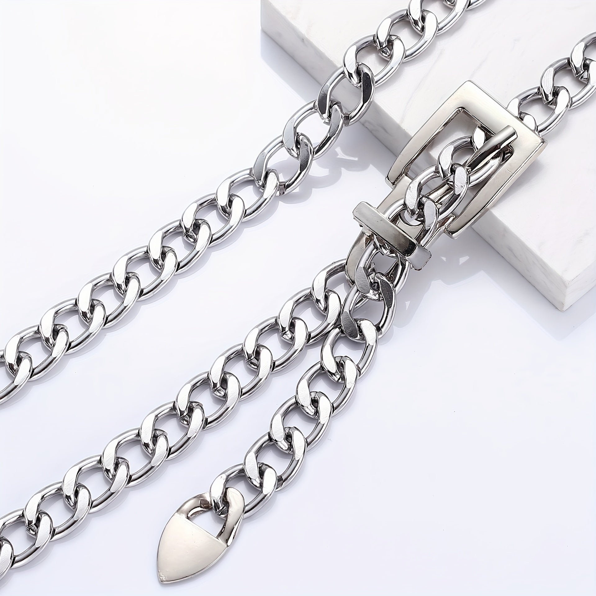 Y2K Metal Openwork Waist Chain Punk Waistband for Women
