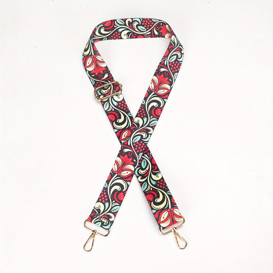 Ethnic Flower Graphic Shoulder Strap Adjustable Replacement Belt Boho Style
