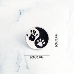 Men's Cat Claw Palm Tai Chi Brooch Button