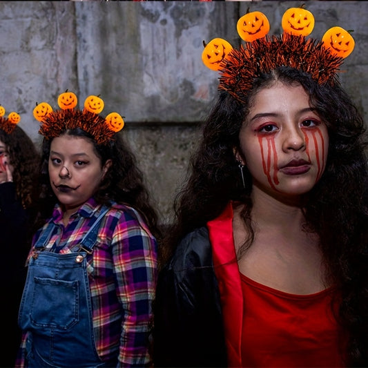 Halloween Light Up Pumpkin Headband Party Supplies