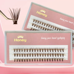 20D Brown Cluster Eyelashes for Volume Lash Extension