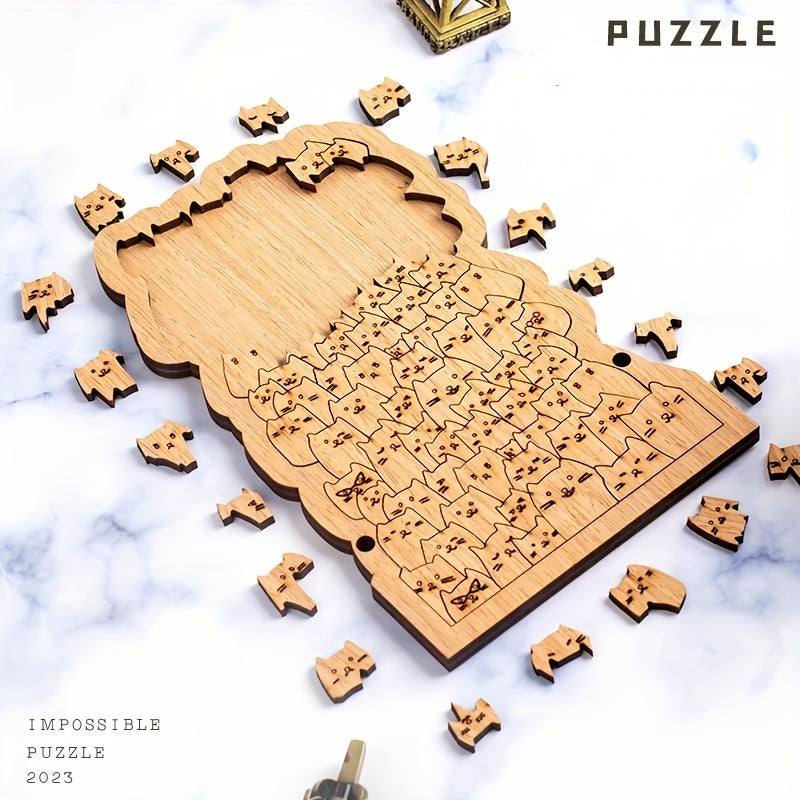 100 Cats Solve Ultra Difficult Puzzle Christmas Gift