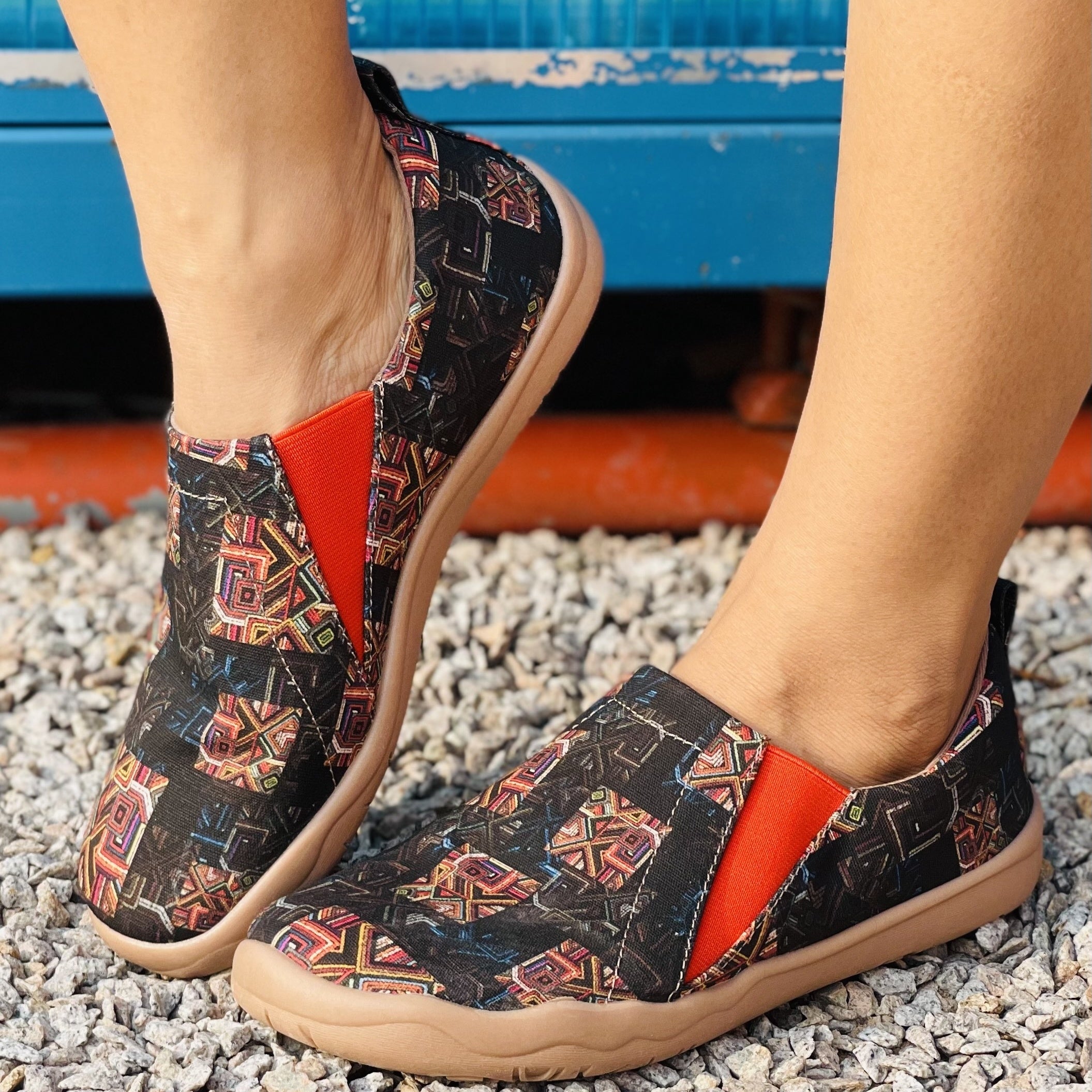 Plaid Pattern Slip-On Shoes for Women