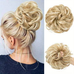 Messy Bun Scrunchies for Women Girls Synthetic Fiber Tousled Updo Hair Pieces