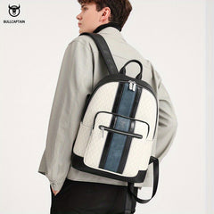 Ox Leather Men's Casual Backpack Water resistant Travel Bag