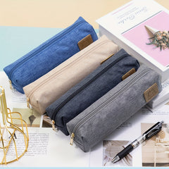 Bear Pencil Bag Canvas Solid Pencil Ballpoint Pen Storage Bag