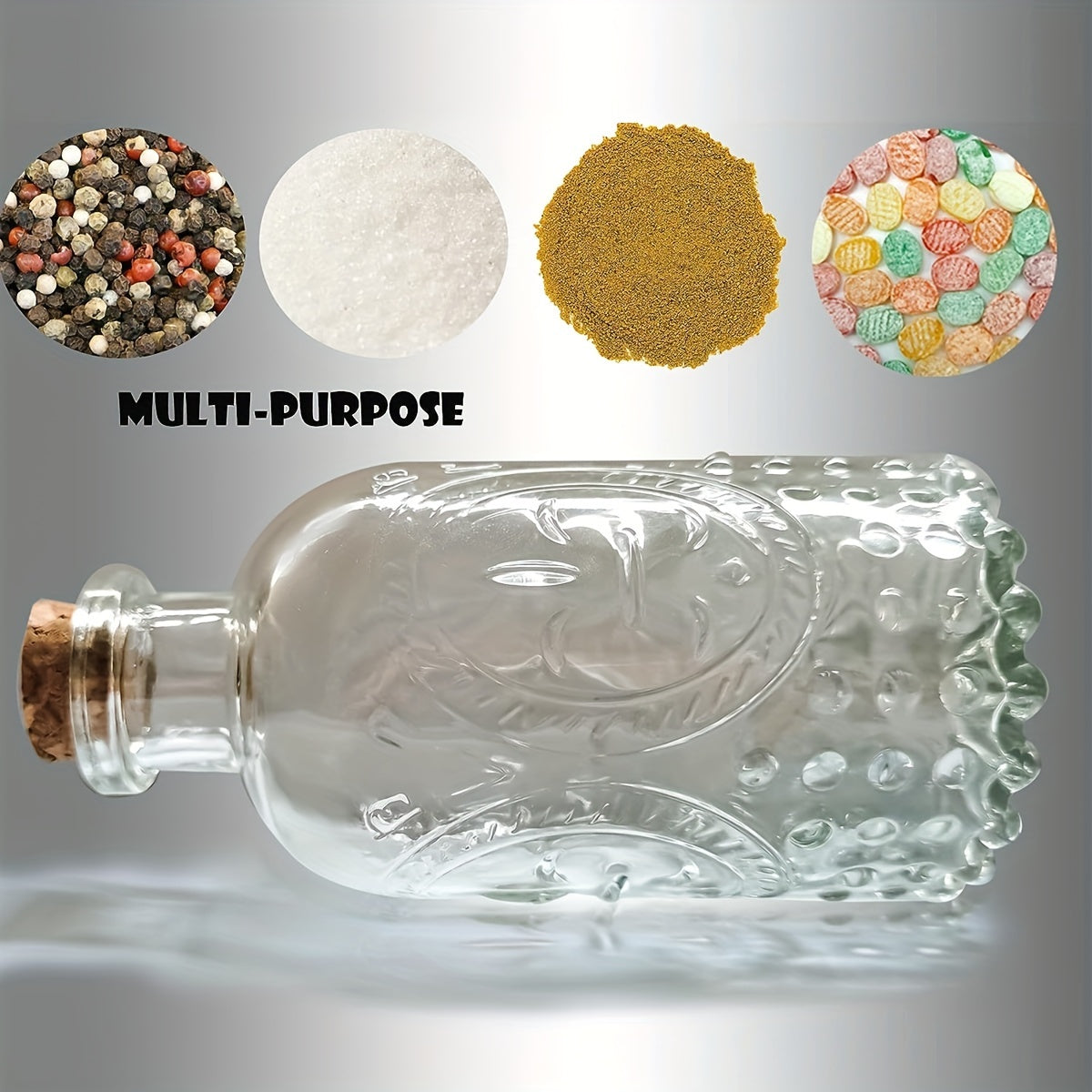 1pc Glass Bottle 8 5oz Small Glass Jar Medicine Bottle Mini Bottle With Cork