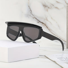 UV Protection Sunglasses with Hooded Curtain for Men and Women