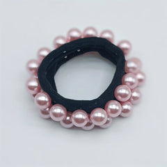 2pcs Pearl Hair Rope Head Accessories