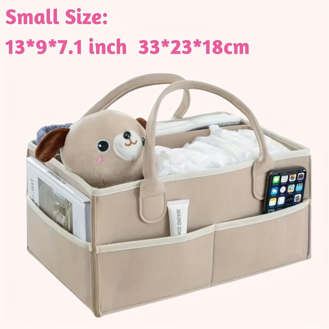 Large Felt Diaper Storage Bag - Durable & Versatile - Perfect Parents' Gift