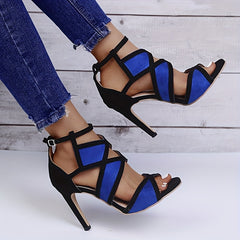 Women's High Heel Sandals Sexy Ankle Strap Stiletto Heels