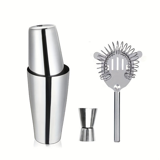 Boston Bartender Set Stainless Steel Cocktail Bar Accessories