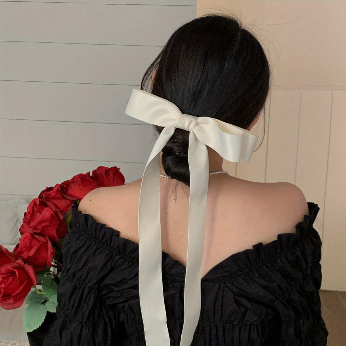 Ribbon Bow Hair Clip For Women Girls Hair Accessories