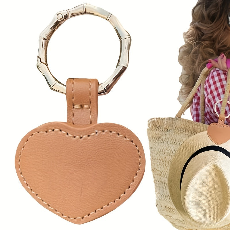 Heart Shaped Magnetic Cap Clip Leather Handbag Storage Clip