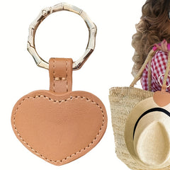 Heart Shaped Magnetic Cap Clip Leather Handbag Storage Clip