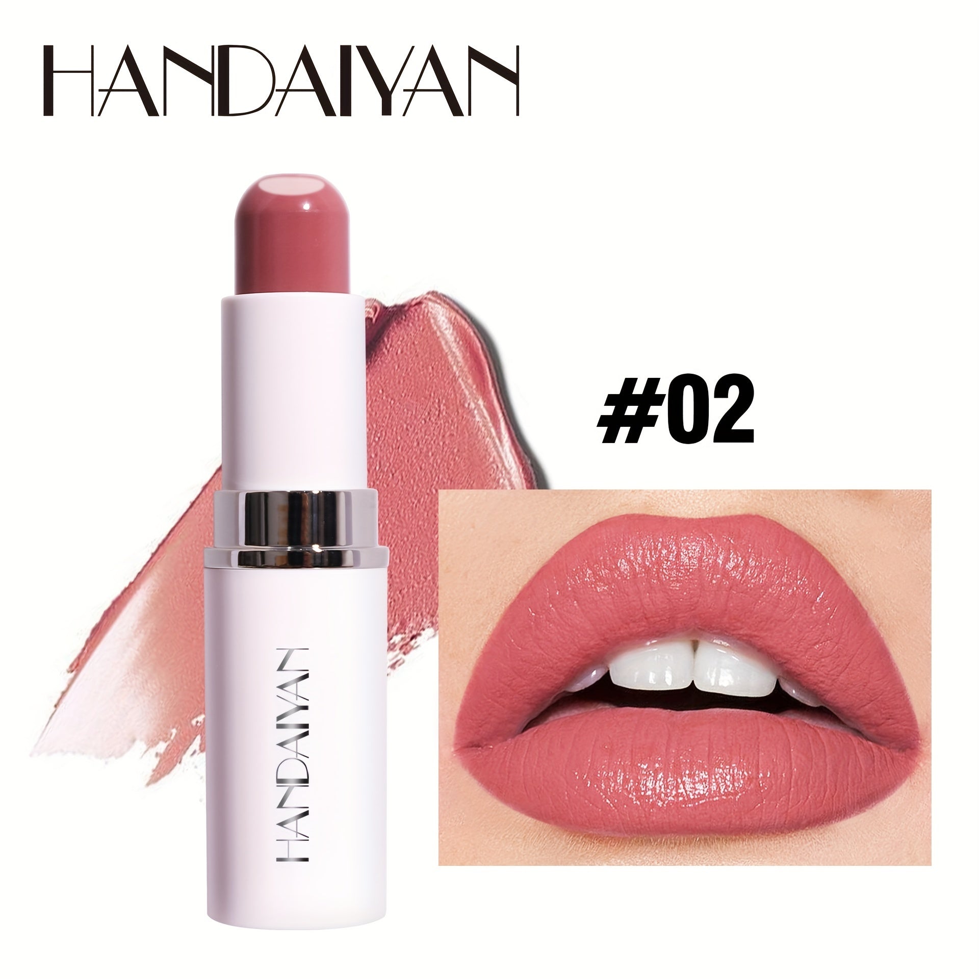 2-in-1 Sandwich Lipstick Matte Moisturizing Long Lasting Waterproof Non Smudge